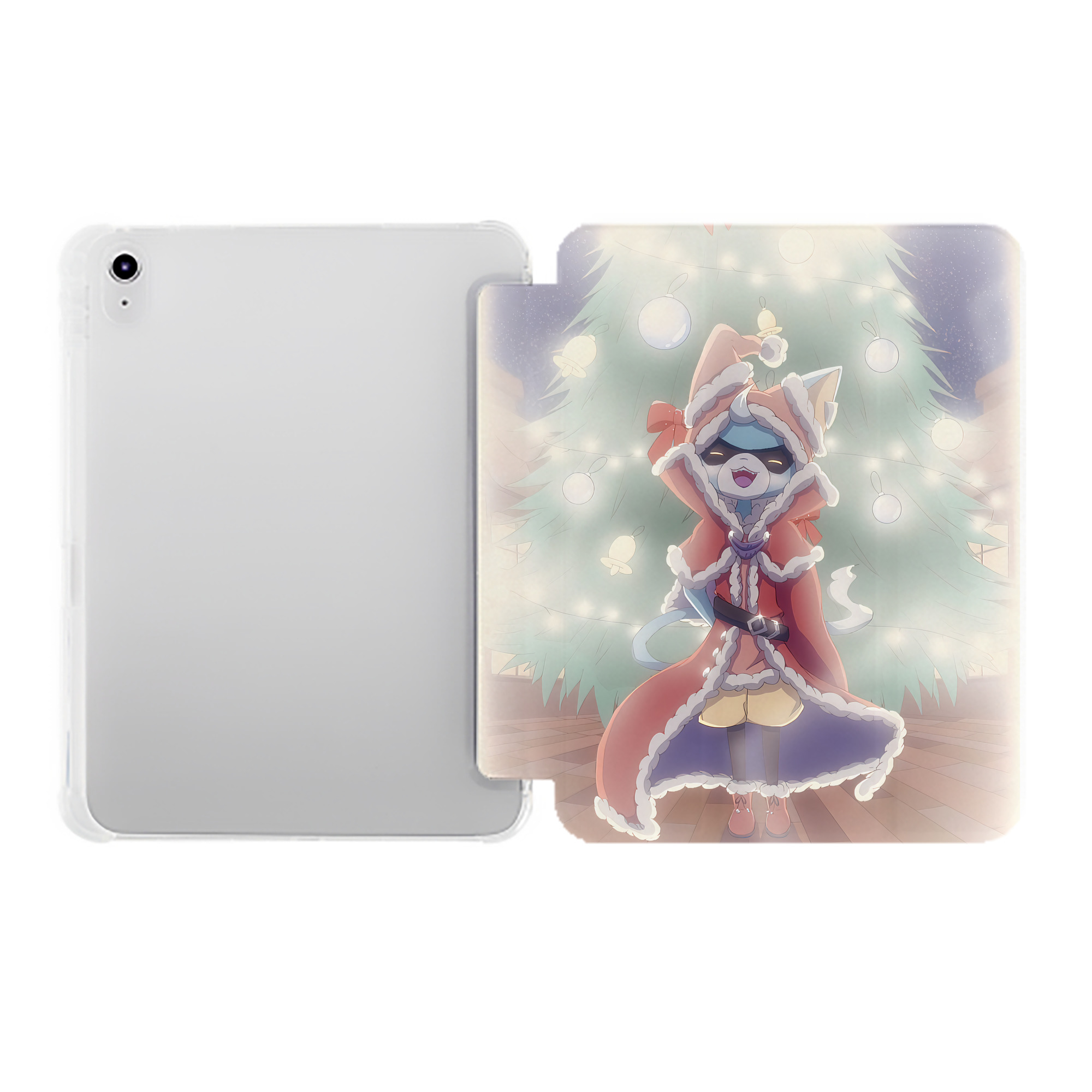 （画像用） 妖怪ウォッチ Yo-kai Watch IPad ケース ペン収納付き 三つ折りスタンド PUレザー×シリコン 対応機種9.5/10.5/10.9インチ